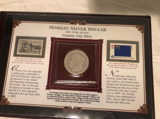 Carson City mint Morgan silver dollar