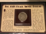 The 1921 peace silver dollar