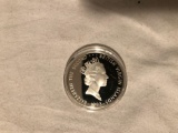 1993 British virgin islands $25 Dollar 9.25 % silver proof coin
