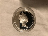 1993 British virgin islands $25 Dollar 92.5 % silver proof coin
