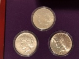 1920 to the peace silver dollar first year of issue uncirculated set