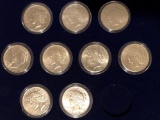 The complete uncirculated peace silver dollar collection