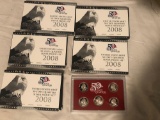 2008 United States mint 50 state quarters silver proof sets