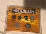 Four rare coins