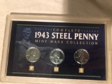 Complete 1943 steel penny mint mark collection