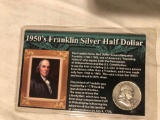 1957 Franklin silver dollar