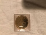 1972 gold plated dollar coin