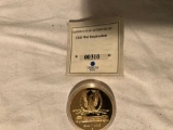 2009 Civil War inspirations 24 karat gold layered coin