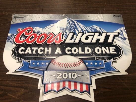 COORS LIGHT TIN SIGN