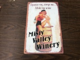 MISTY VALLEY WINERY SIGN