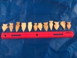 Assorted artifact Indian arrowheads