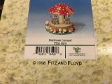 Large teeny tiny tails mushroom carousel figurine