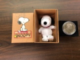 Original snoopy 60th anniversary with British virgin islands one dollar coin
