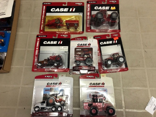 Ertl case I H 1/64 th scale diecast tractors and trucks