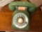 VINTAGE ILL BELL GREEN ROTARY DIAL PHONE