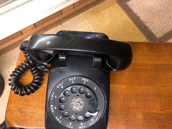 VINTAGE BELL SYSTEMS WESTERN ELECTRIV ROTARY BLACK PHONE