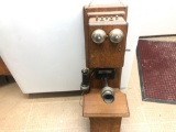 VINTAGE STROMBERG-CARLSON DOUBLE BOX CRANK WALL PHONE