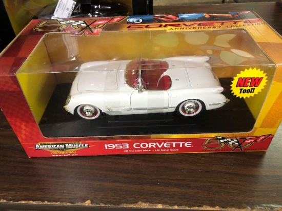 Ertl American muscle 1953 Corvette anniversary collection 1/18 scale diecast