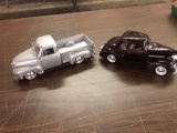 124 scale diecast Chevy Coupe and Chevy pick up