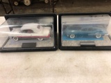 Franklin mint 1955 Packard and 1948 Tucker in cases