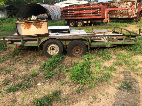 1994 HULL CO. UTILITY TRAILER 78"X16FT