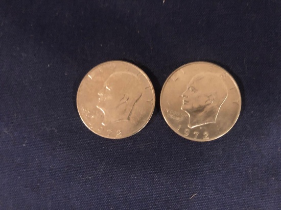 1972 EISENHOWER DOLLAR COINS