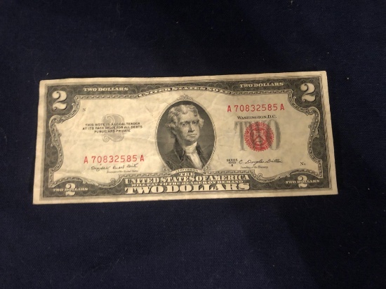 1953-B $2 DOLLAR BILL
