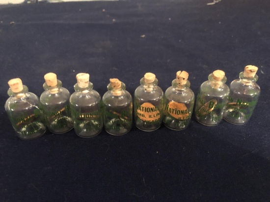 1971 NATIONAL BANK OF MACOMB IL. BOTTLES WITH PENNIES