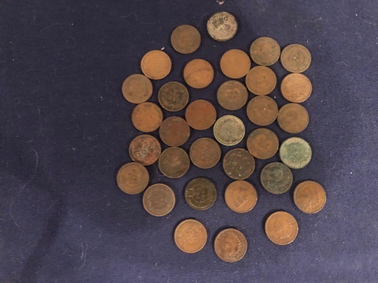 LATE 1800'S-EARLY 1900'S INDIAN HEAD PENNIES