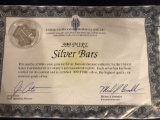 .999 PURE SILVER BARS