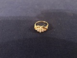 18K GOLD RING WITH STONES