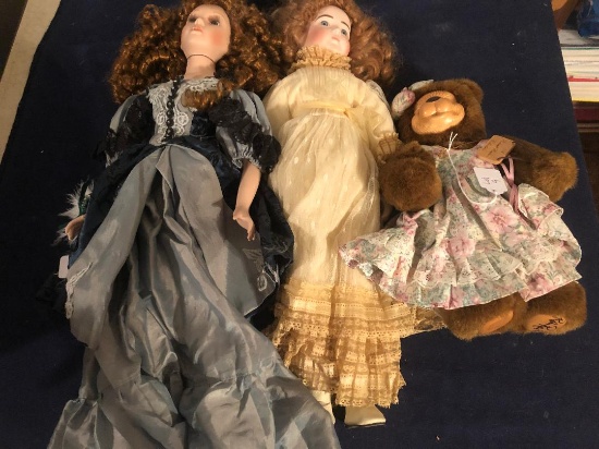NO RESERVE VINTAGE DOLL AND BEAR AUCTION