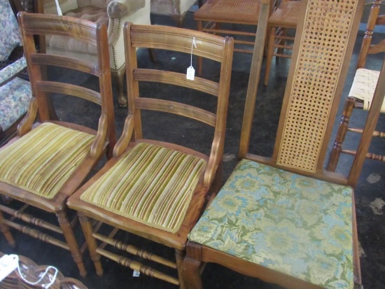 LOT OF 3 MISC. ANTIQUE CHAIRS