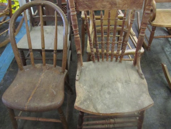 LOT OF 6 ANTIQUE CHAIRS