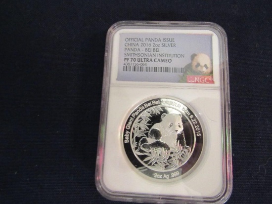 2016 2 OZ .999 SILVER PANDA