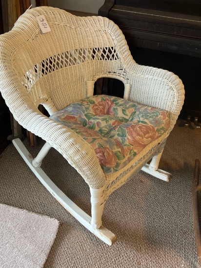 wicker rocker