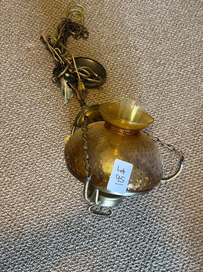 amber hanging lamp