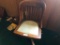 ANTIQUE WOOD DESK CHAIR