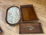 ANTIQUE SERVING TRAYS