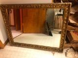 LARGE ANTIQUE MANTLE MIRROR