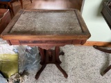 ANTIQUE MARBLE PARLOR TABLE