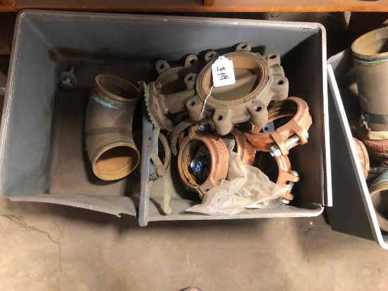 BOX OF MISC. METAL FITTINGS