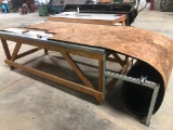WOOD TABLE WITH INSULATION ROLLER