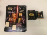 STAR WARS ORNAMENT,TRADING CARDS AND STAMPS