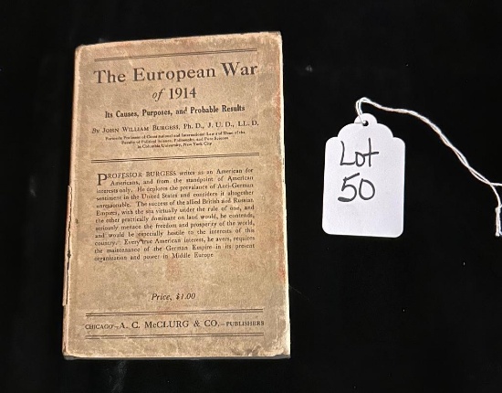 THE EUROPEAN WAR OF 1914 BY JOHN WILLIAM BURGESS