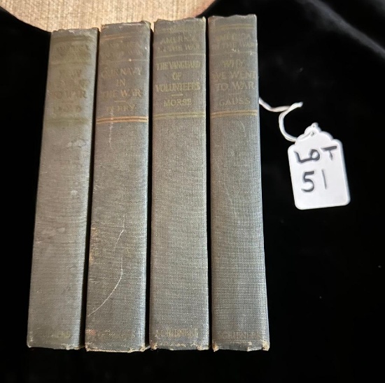 SET OF 4 AMERICA IN THE WAR BOOKS 1918 & 1919