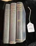 LOT OF 3 OLD BIOLOGY & BOTANY BOOKS DATED 1894, 1911 & 1920