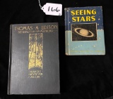 THOMAS A EDISON BENEFACTOR OF MANKIND FRANCIS TREVELYAN MILLER & SEEING STARS RAND MCNALLY BOOK