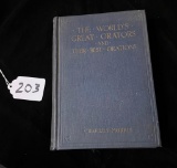 THE WORLD'S GREAT ORATORS AND THEIR BEST ORATIONS BY CHARLES MORRIS 1917