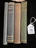 LOT OF 4 OLD SCIENCE BOOKS DATED 1909-1919